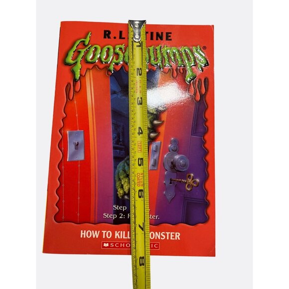 Goosebumps "How To Kill A Monster" By R.L. Stine Scholastic Inc. Paperback Book - Picture 8 of 9
